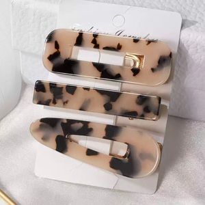 Acetate Geometric Hair Clips